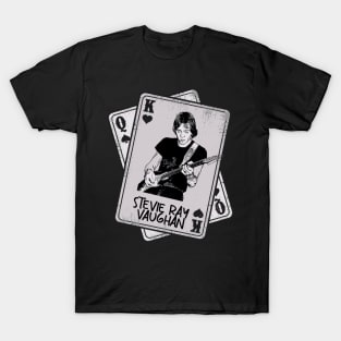 Retro Stevie Ray Vaughan Card Style T-Shirt